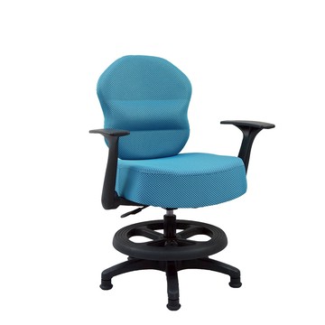 台灣製造 SGS認證 LB-06 舒適電腦椅-藍（47*65*97cm）_廠商直送