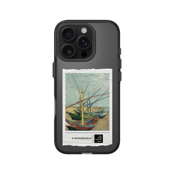 iPhone 16 Pro Clear 酷墨灰 - Van Gogh Museum - 聖馬迪拉莫海邊的漁船