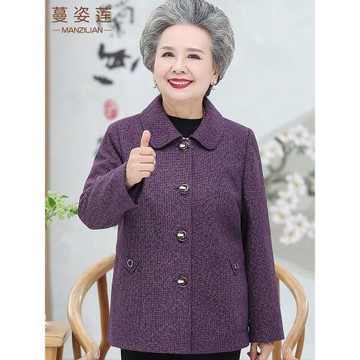 中老年人女裝秋裝外套媽媽60歲70老人上衣服奶奶太太春秋2025新款