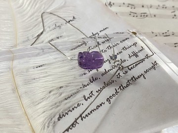 ʚ(圓的兔几)ɞ   水晶項鍊 ๑紫水晶貔貅