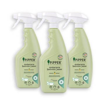 PiPPER STANDARD 鳳梨酵素抗菌浴廁清潔劑(茶樹) 400mlx3入組 (噴霧範圍廣/浴室清潔劑/廁所清潔劑/馬桶清潔劑)