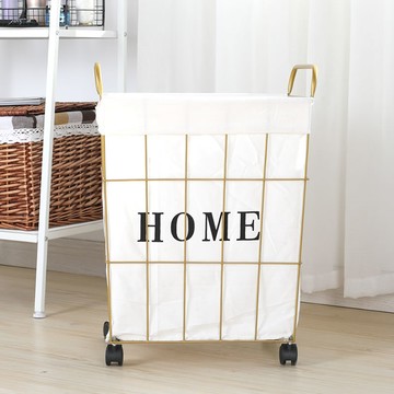 臟衣服收納筐北歐臟衣籃衣服玩具收納桶洗衣籃子鐵藝ins臟衣簍