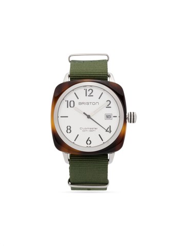 Briston Watches - Clubmaster Classic HMS Date 40mm - unisex - Acetate/stainless steel - One Size - White