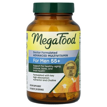 MegaFood, 55 歲以上男性高級多維生素，60 片