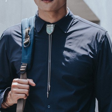 潮色時尚系列 多色 保羅領帶 Bolo Tie 皮革項鍊 皮繩領帶 長項鍊