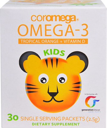 Coromega Omega 3 Kids Tropical Orange 30 Packets