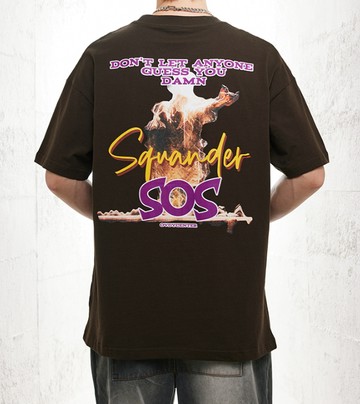 FINDSENSE X 2023 街頭時尚潮流 男士 寬鬆 字母塗鴉圖案 半袖短T  特色短T 學生T