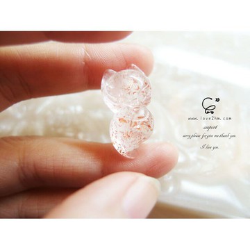 脈動之心。紅渺/三輪骨幹/草莓晶點 /水晶飾品/ [晶晶工坊-love2hm]