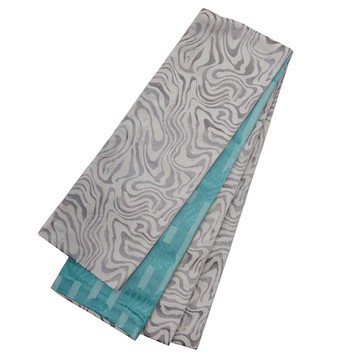 女性 腰封 和服腰帶 小袋帯 半幅帯 日本製 B3 ゼブラ グレー