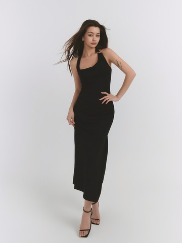 Born a Muse女神鐵環 2WAYS 單肩造型Bra Dress 兩色