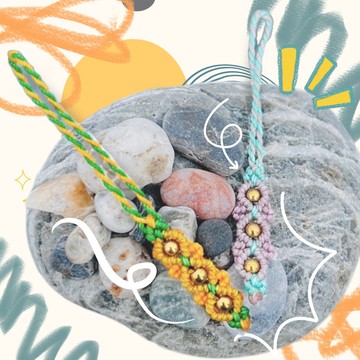 ==吊飾系列== 混色編織對飾==【三好結】