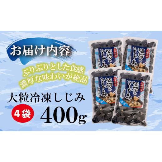 ふるさと納税 茨城県 大洗町 涸沼産 大粒 冷凍 シジミ 1.6kg （400ｇ×4袋） しじみ 蜆 大和しじみ ヤマトシジミ 大玉 砂抜き済 冷凍 味噌汁 スープ 魚貝類 貝…