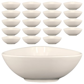 TATUNG 大同磁器 4三角深缽 20個  白色  1組