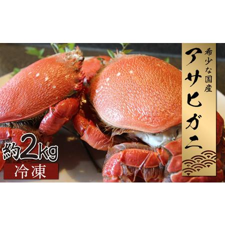 ふるさと納税 KU018 宮崎県串間産アサヒガニ(計約2kg・7〜12匹)日本では大変希少な国産アサヒガニ ！ 宮崎県串間市