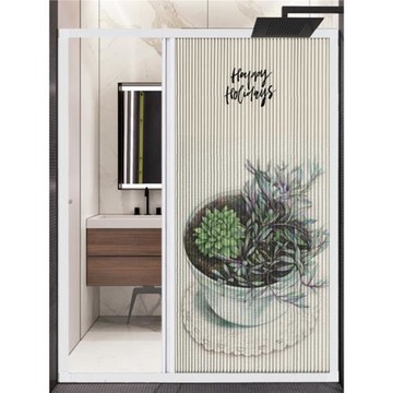 優詩曼干濕分離防水防霉浴室隱形折疊伸縮門衛生間洗澡隔斷折疊門