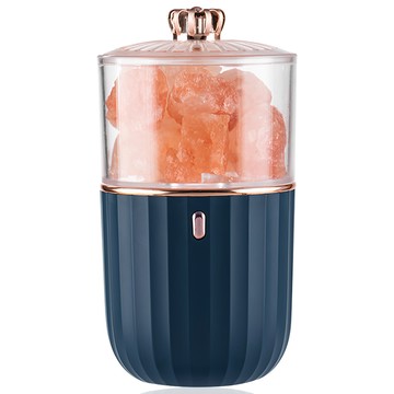 YUNMI 天然水晶原石 水晶香薰鹽燈/香薰燈/床頭燈/七彩氛圍燈/小夜燈  藍色