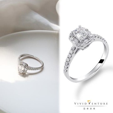亞帝芬奇 天然鑽石 GIA 50分 FSI2 鑽石 戒指 古典溫柔 PT950鉑金台