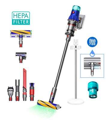 【送三豪禮】Dyson V12 Detect Slim™ Fluffy 輕量無線吸塵器 (旗艦洗地雙頭組)