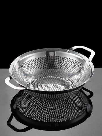 304不銹鋼漏盆過濾盆廚房米篩洗菜盆套裝瀝水籃家用盆子