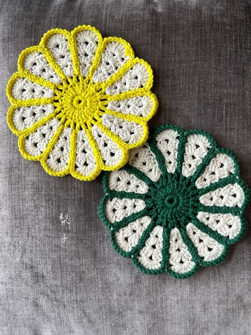 新商品 設計款 手工編織 杯盤墊 溫馨家居氛圍的拍照美物