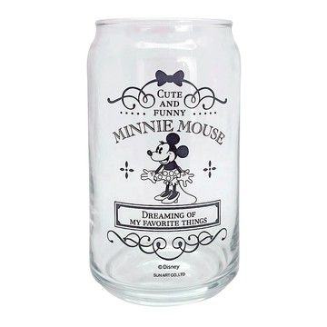 sunart 日本製 迪士尼 罐型玻璃杯 復古風格 米妮 NR27121