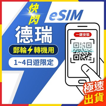 【極速出貨】eSIM德瑞 快閃 轉機 1日遊 德國esim 瑞士esim卡 瑞士網卡 德國網卡 瑞士esim 德國網卡