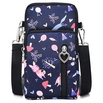 Love 21 2023女時尚Onefeel 藍色款迷你手機單肩包