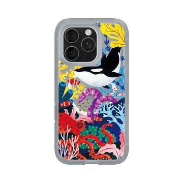 iPhone 16 Pro AirX 流變灰 - Ocean Collection: Let's Sea 海洋系列：一路向海 - 海底花花世界（虎鯨版）