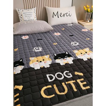 珊瑚牛奶絨床墊軟墊子家用羊羔絨床單墊被褥子鋪底宿舍學生單人冬