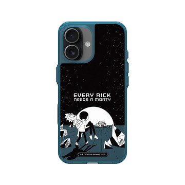 iPhone 17 Clear (相機按鈕) 夜幕藍 - 瑞克和莫蒂 Rick and Morty - Every Rick Needs a Morty
