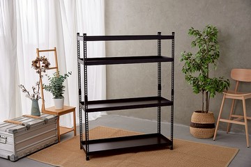 台灣製/優米/角鋼/好室計劃- 四層免螺絲連接角鋼架1848 四層大型