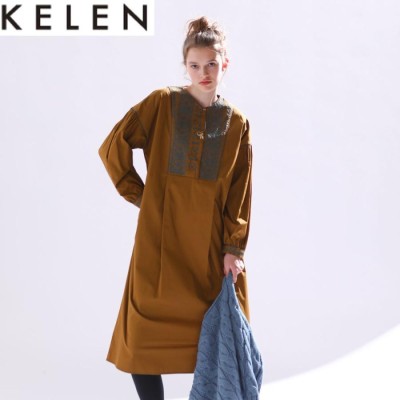 ケレン スプリングコート レディース KELEN ワンピース ロング丈 ノー