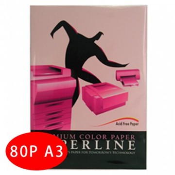 [領劵折50]【史代新文具】PAPERLINE 140 / 80P / A3 玫瑰紅 進口影印紙 (500張/包) 抗漲省荷包