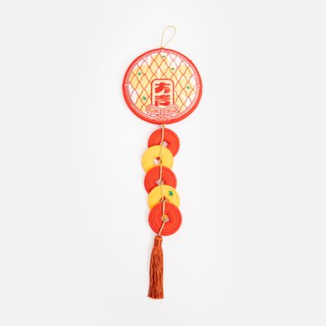 發福體刺繡吊飾 大吉大利