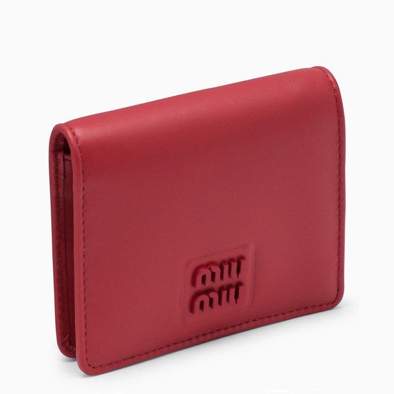 Red leather wallet