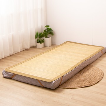 天然大青竹鏡面兩用摺疊竹蓆 / 單人3X6尺