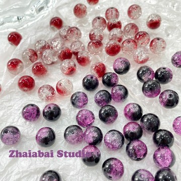 懶貓DIY💎 10mm珠珠琉璃珠手作串珠diy手鍊材料手串圓珠項鍊手作配件