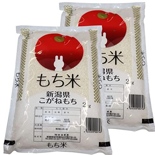 新米 限定特価 令和5年産 新潟産 こがねもち ２kg×２ 精米 もち米 産地直送 精米日の新しいお米です 低温倉庫管理