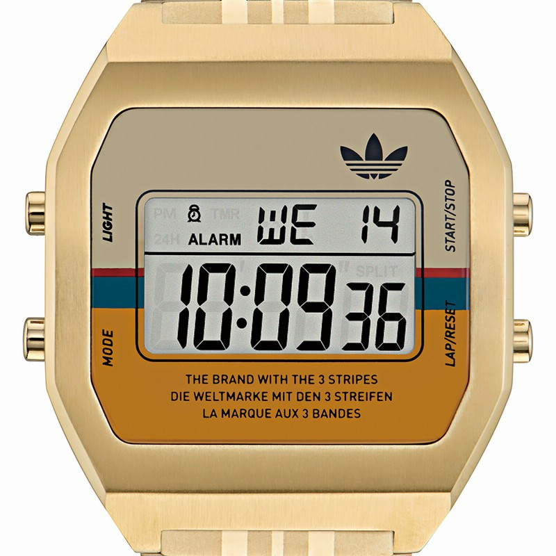 新品未使用　adidas ML1 ゴールド デジタル腕時計 アディダス ストリート デジタルツー AOST23555 メンズ