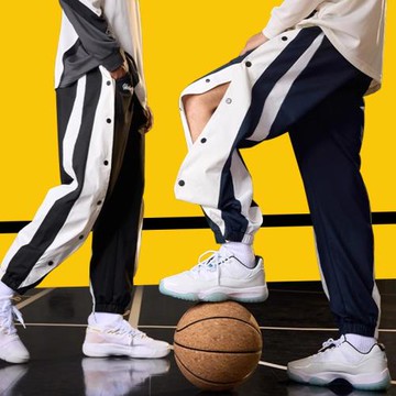 美式排扣褲男生全開扣秒脫籃球長褲訓練褲子男款春季戶外運動褲女