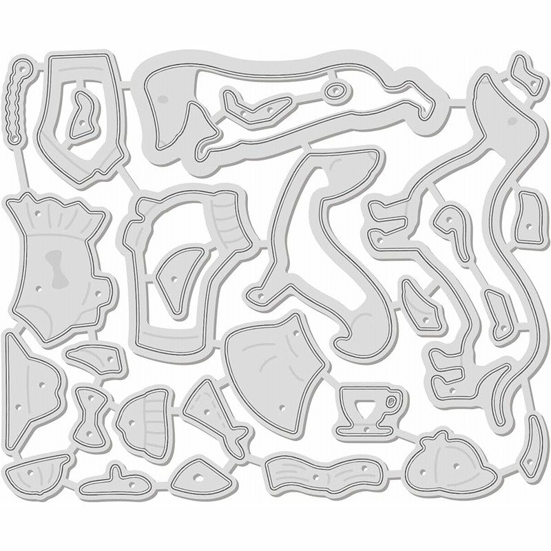 カッティングダイ 炭素鋼 ステンシル スクラップブック カードエッジ