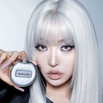 [主要 + 筆芯] Touch in SOL 銀色磨損發光氣墊