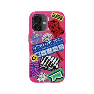 iPhone 16 Clear 粉漾桃 - RHINO LIVE - 自由之聲，撕不掉