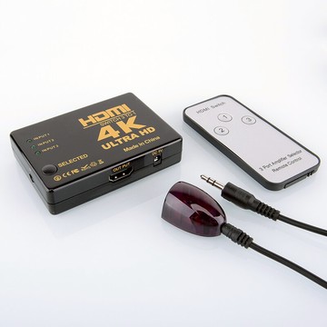 hdmi切換器三3進一分配器電腦電視屏幕音視頻畫面4k1080p高清遙控