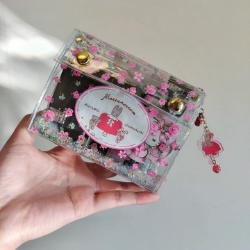 新品特惠 新品特惠 PVC透明錢包果凍女款化妝品收納包學生零錢包簡約卡包可愛鑰匙包