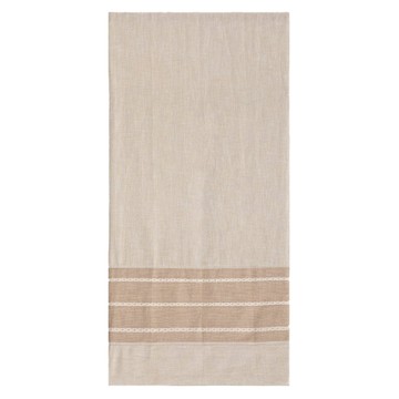 HOLA 和樂家居 拼接緹花一片式長門簾  88 x 176 x 0.2cm  彌月咖