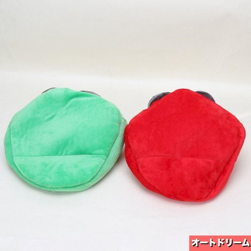 ぬいぐるみ オレンジ帽子 緑色 ぬい服10cm タコ帽子 | takoyuka