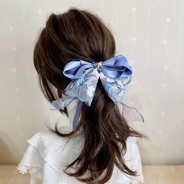 法式蕾絲仙女夾/ 鯊魚夾 香蕉夾 彈簧夾 抓夾 髮圈 髮夾 馬尾夾