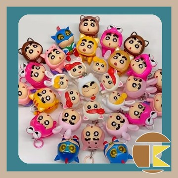 【6月預購】 蠟筆小新飛天超能力掛飾 小葵 動感小新 盲盒 玩具 公仔 盒玩 一中盒10入｜愛蛋客