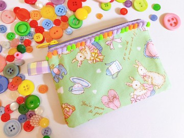 婚禮小兔手作零錢包票卡包小物包